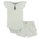 2-Pack Baby Girls Green Lily Bodysuit and Shorts Set-Gerber Childrenswear Wholesale