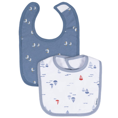 2-Pack Baby Boys Little Lighthouse Dribbler Bib-Gerber Childrenswear Wholesale