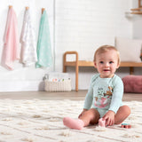 3-Pack Baby Girls Fox Long Sleeve Onesies® Bodysuits-Gerber Childrenswear Wholesale