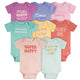 8-Pack Baby Girls Super Happy Onesies® Bodysuits-Gerber Childrenswear Wholesale