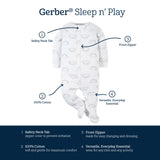 4-Pack Baby Boys Dogs Sleep 'N Plays-Gerber Childrenswear Wholesale