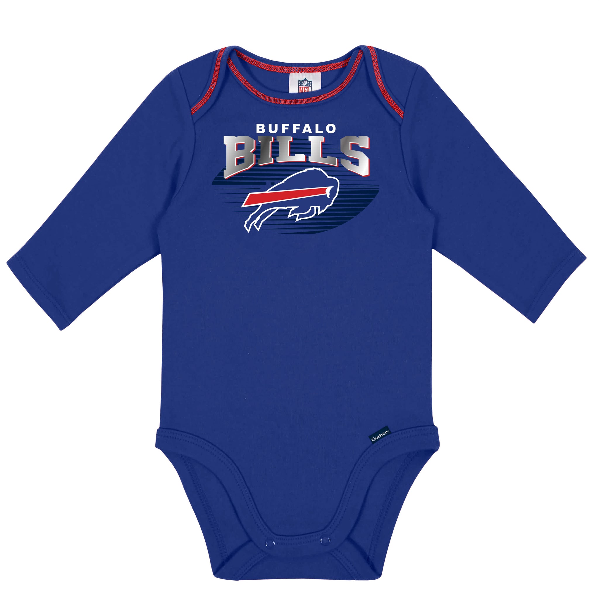 2-Pack Baby Boys Bills Long Sleeve Bodysuits-Gerber Childrenswear Wholesale