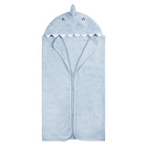 4-Piece Baby Boys Blue Shark Towel & Washcloths-Gerber Childrenswear Wholesale