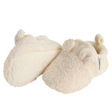 Baby Neutral Ivory Sherpa Booties-Gerber Childrenswear Wholesale