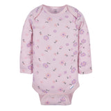 3-Pack Baby Girls Ballerina Long Sleeve Onesies® Bodysuits-Gerber Childrenswear Wholesale