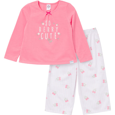 2-Piece Toddler Girls Berry Pajama Set-Gerber Childrenswear Wholesale