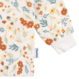 2-Piece Infant & Toddler Girls Ivory Floral Fleece Pajamas-Gerber Childrenswear Wholesale