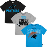 3-Pack Baby & Toddler Boys Panthers Short Sleeve Tees-Gerber Childrenswear Wholesale