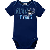 3-Piece Baby Boys Titans Bodysuit, Sleep 'N Play & Cap Set-Gerber Childrenswear Wholesale
