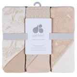 3-Piece Baby Neutral Tan Hooded Towel-Gerber Childrenswear Wholesale