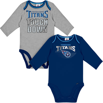 2-Pack Baby Boys Titans Long Sleeve Bodysuits-Gerber Childrenswear Wholesale