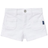 Baby & Toddler Girls White Twill Shorts-Gerber Childrenswear Wholesale