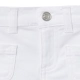 Baby & Toddler Girls White Twill Shorts-Gerber Childrenswear Wholesale