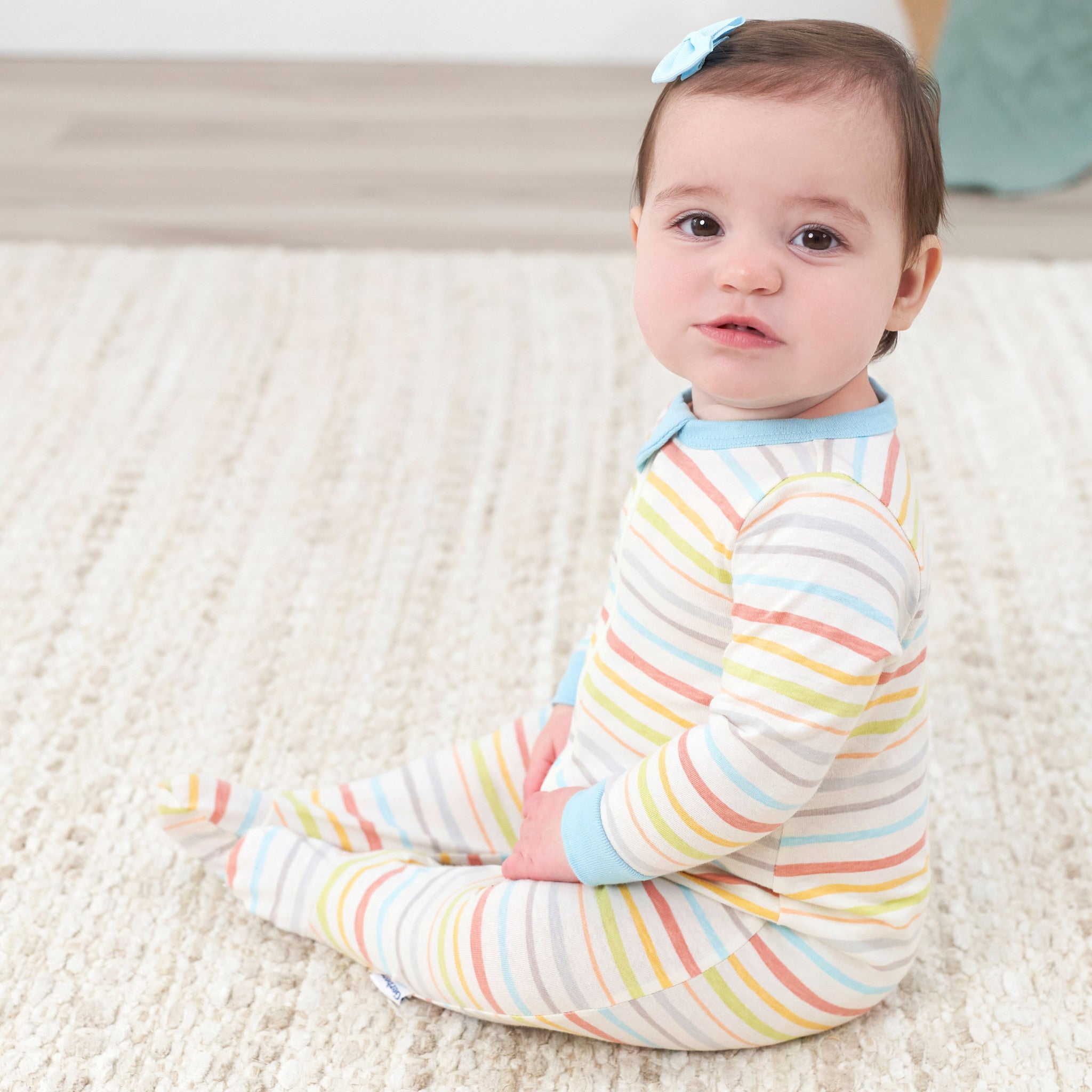Baby Neutral Multi-Color Stripes Sleep 'N Play-Gerber Childrenswear Wholesale