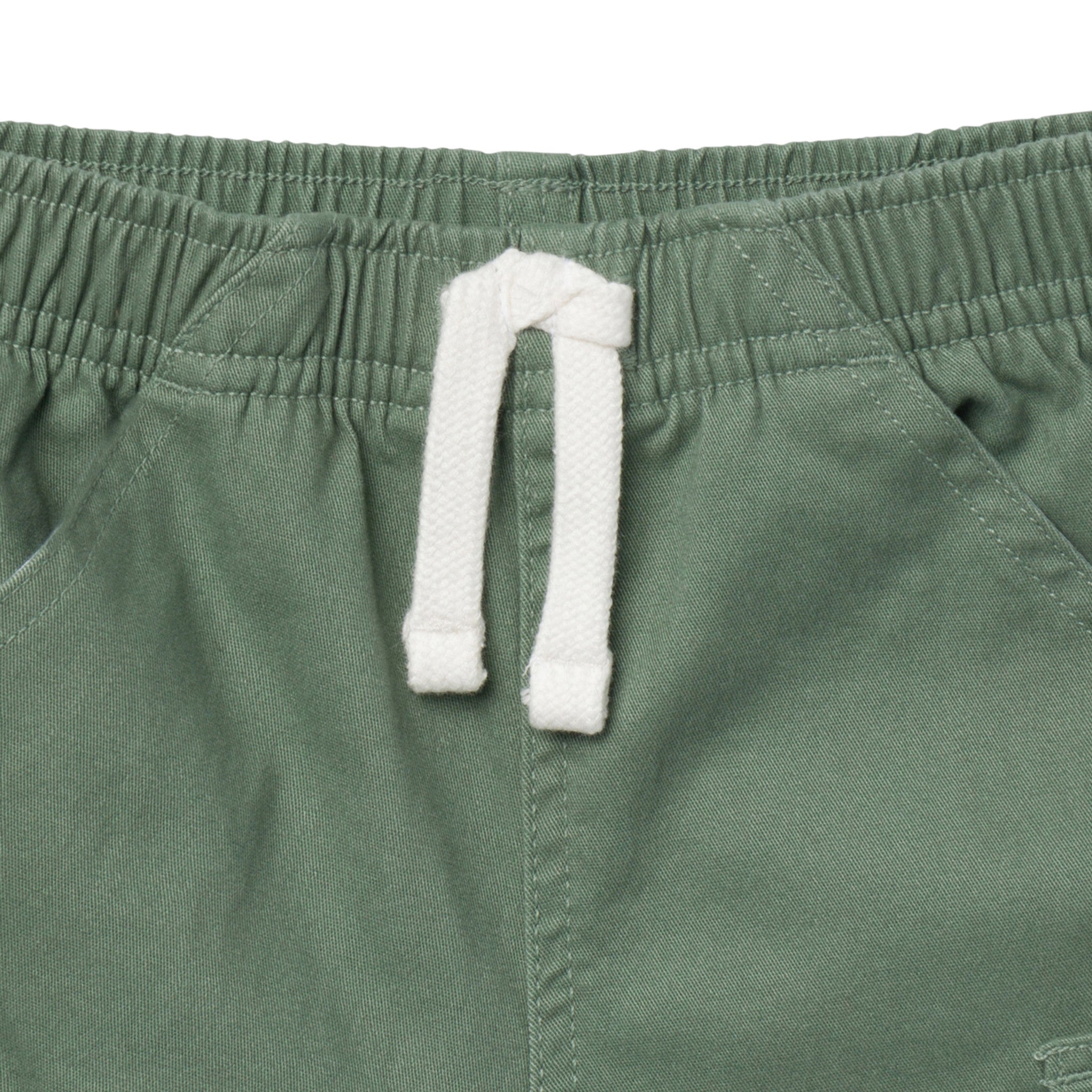 Infant & Toddler Boys Green Twill Shorts-Gerber Childrenswear Wholesale