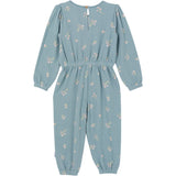 CASE of Toddler Girls Blue Floral Hacci Jumpsuit-Gerber Childrenswear Wholesale