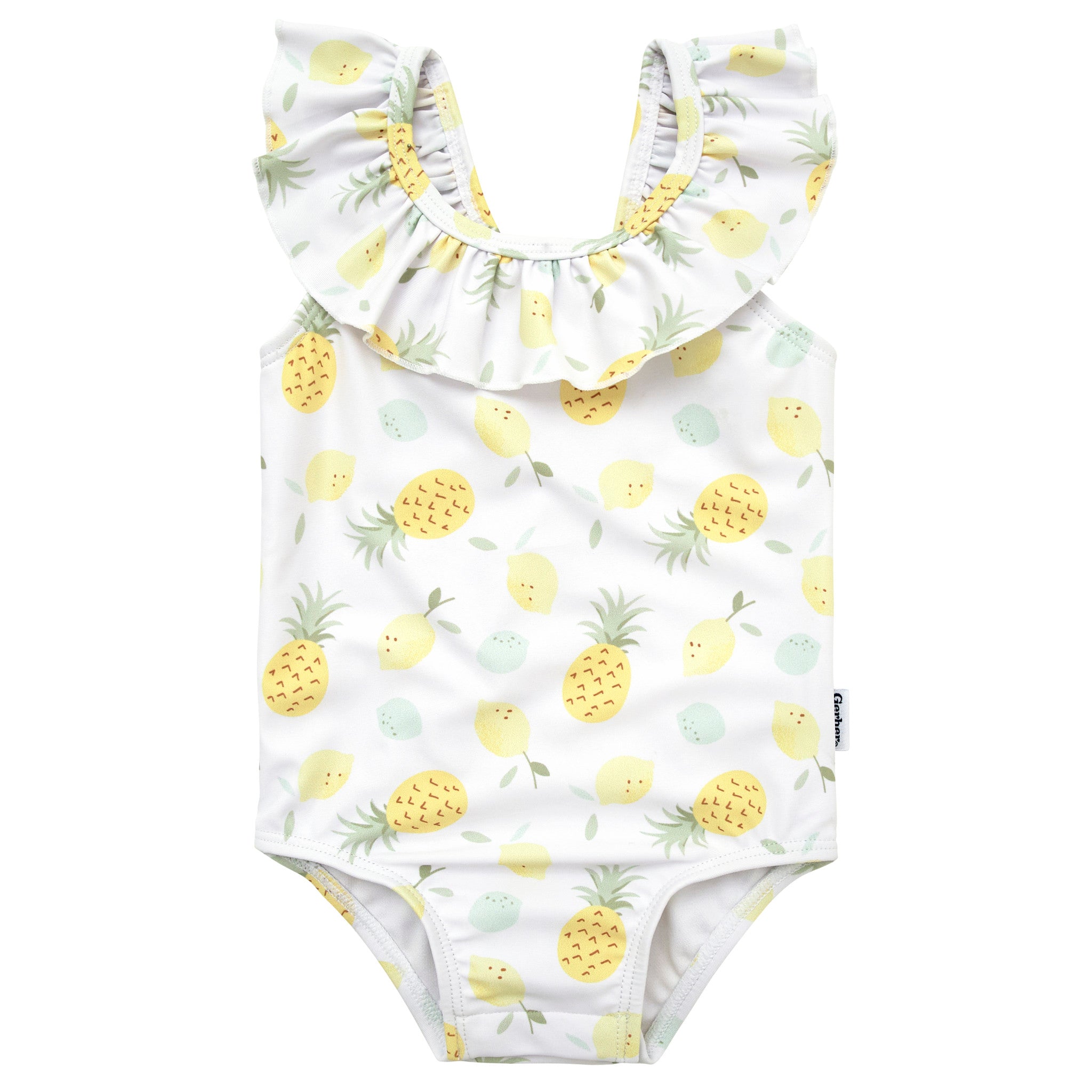 CASE of Baby and Infant Girls Pineapples Swimsuit-Gerber Childrenswear Wholesale