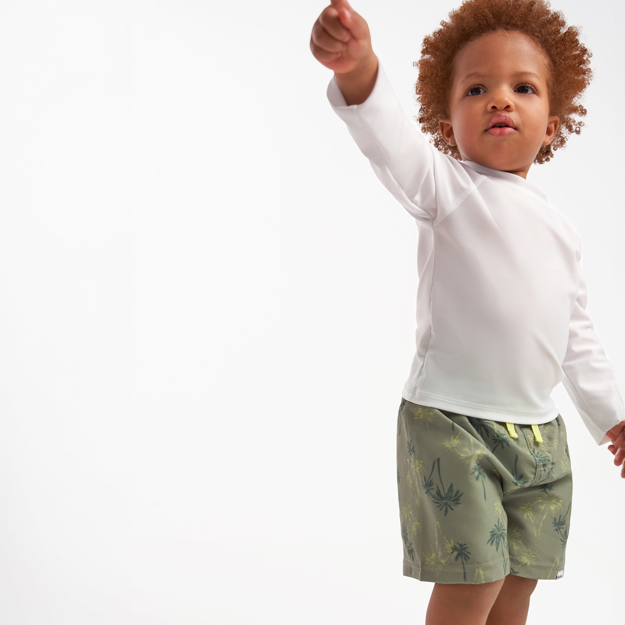 CASE of 2-Pack Toddler Boys Palm Tree Swim Trunks-Gerber Childrenswear Wholesale