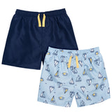 CASE of 2-Pack Toddler Boys Sailboats Swim Trunks-Gerber Childrenswear Wholesale