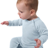 2-Pack Baby Boys Dark Grey/Blue Raglan Sleeve Romper-Gerber Childrenswear Wholesale