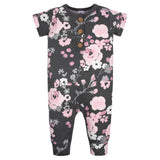 2-Pack Baby Girls Floral & Daisies Short Sleeve Rompers-Gerber Childrenswear Wholesale