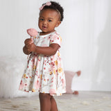 2-Pack Baby Girls Pink Floral Short Sleeve Dresses-Gerber Childrenswear Wholesale