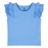 CASE of : 2-Pack Toddler Girls Blue Double Ruffle Tops-Gerber Childrenswear Wholesale