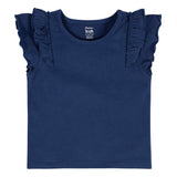 CASE of : 2-Pack Toddler Girls Blue Double Ruffle Tops-Gerber Childrenswear Wholesale