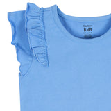 CASE of : 2-Pack Toddler Girls Blue Double Ruffle Tops-Gerber Childrenswear Wholesale