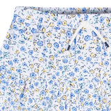 CASE of 2-Pack Infant and Toddler Girls Blue Floral Skorts-Gerber Childrenswear Wholesale