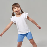CASE of 2-Pack Infant and Toddler Girls Blue Pull-On Bike Shorts-Gerber Childrenswear Wholesale