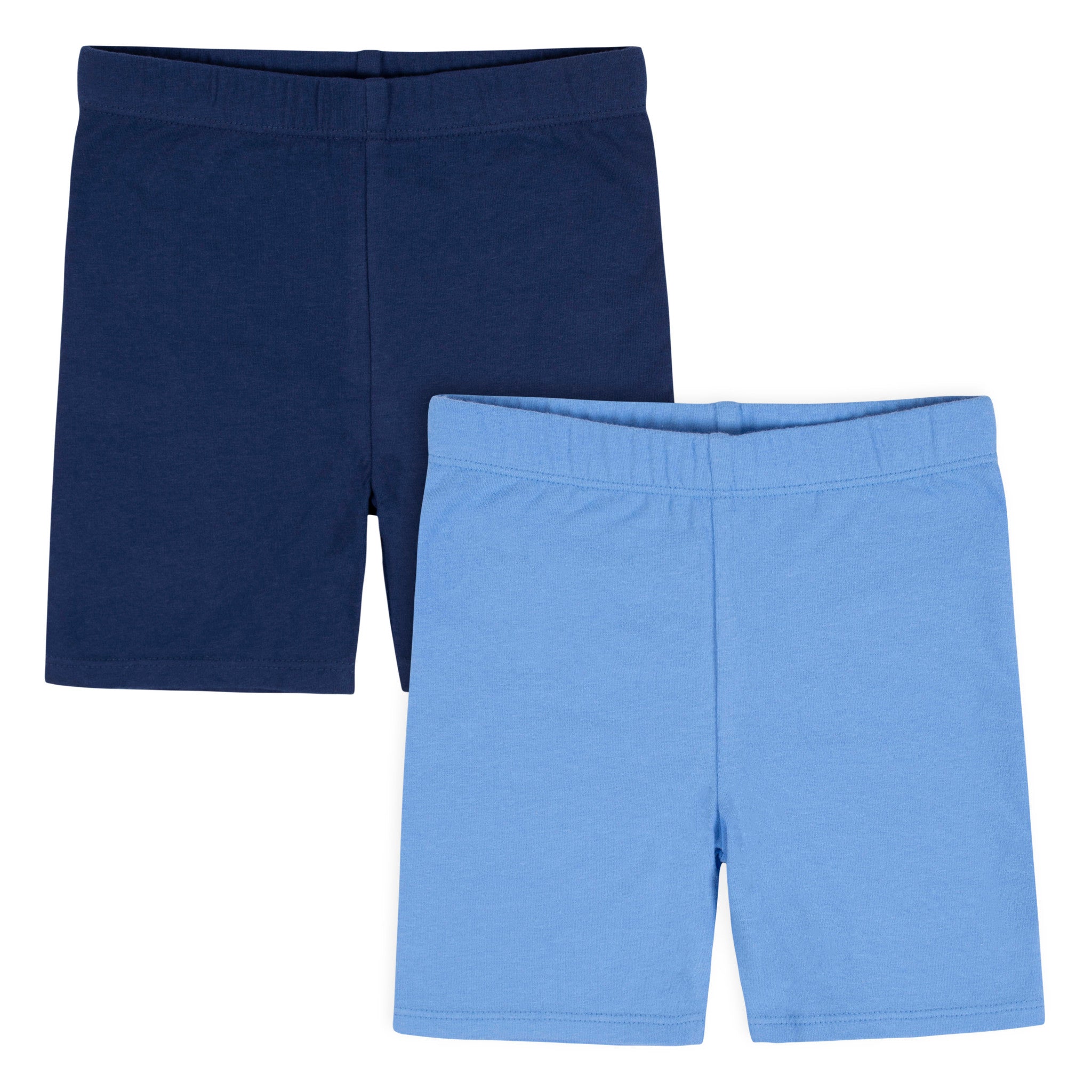 CASE of 2-Pack Infant and Toddler Girls Blue Pull-On Bike Shorts-Gerber Childrenswear Wholesale