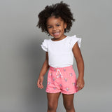 CASE of : 2-Pack Infant & Toddler Girls White/Pink Double Ruffle Tops-Gerber Childrenswear Wholesale