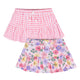 CASE of 2-Pack Infant and Toddler Girls Pink Floral Skorts-Gerber Childrenswear Wholesale