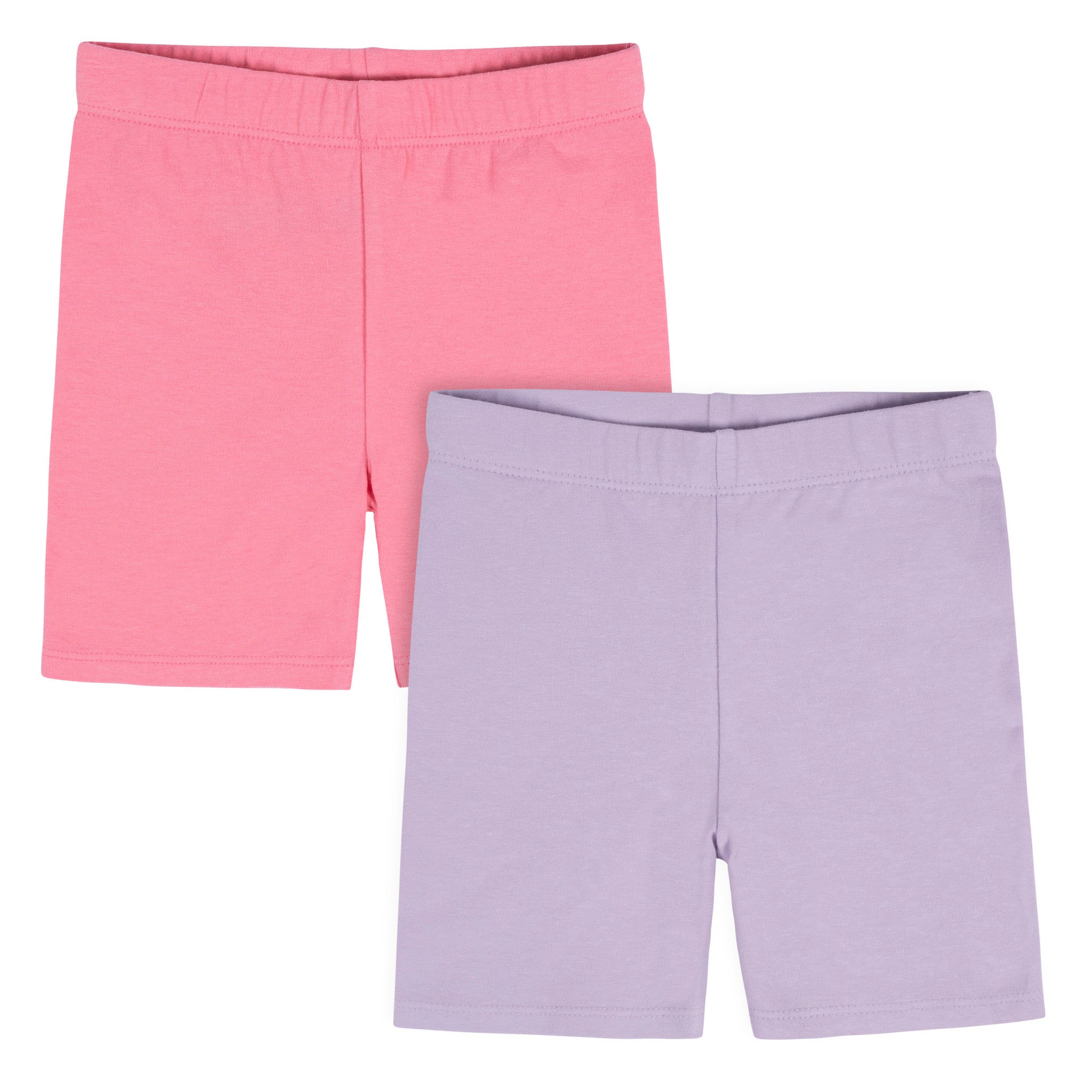 CASE of 2-Pack Infant and Toddler Girls Purple/Pink Pull-On Bike Shorts-Gerber Childrenswear Wholesale