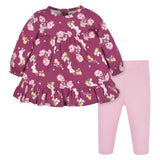 CASE of : 2-Piece Toddler Girls Bouquets Long Sleeve Dress & Leggings Set-Gerber Childrenswear Wholesale