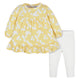 CASE of : 2-Piece Toddler Girls Golden Flowers Long Sleeve Dress & Leggings Set-Gerber Childrenswear Wholesale