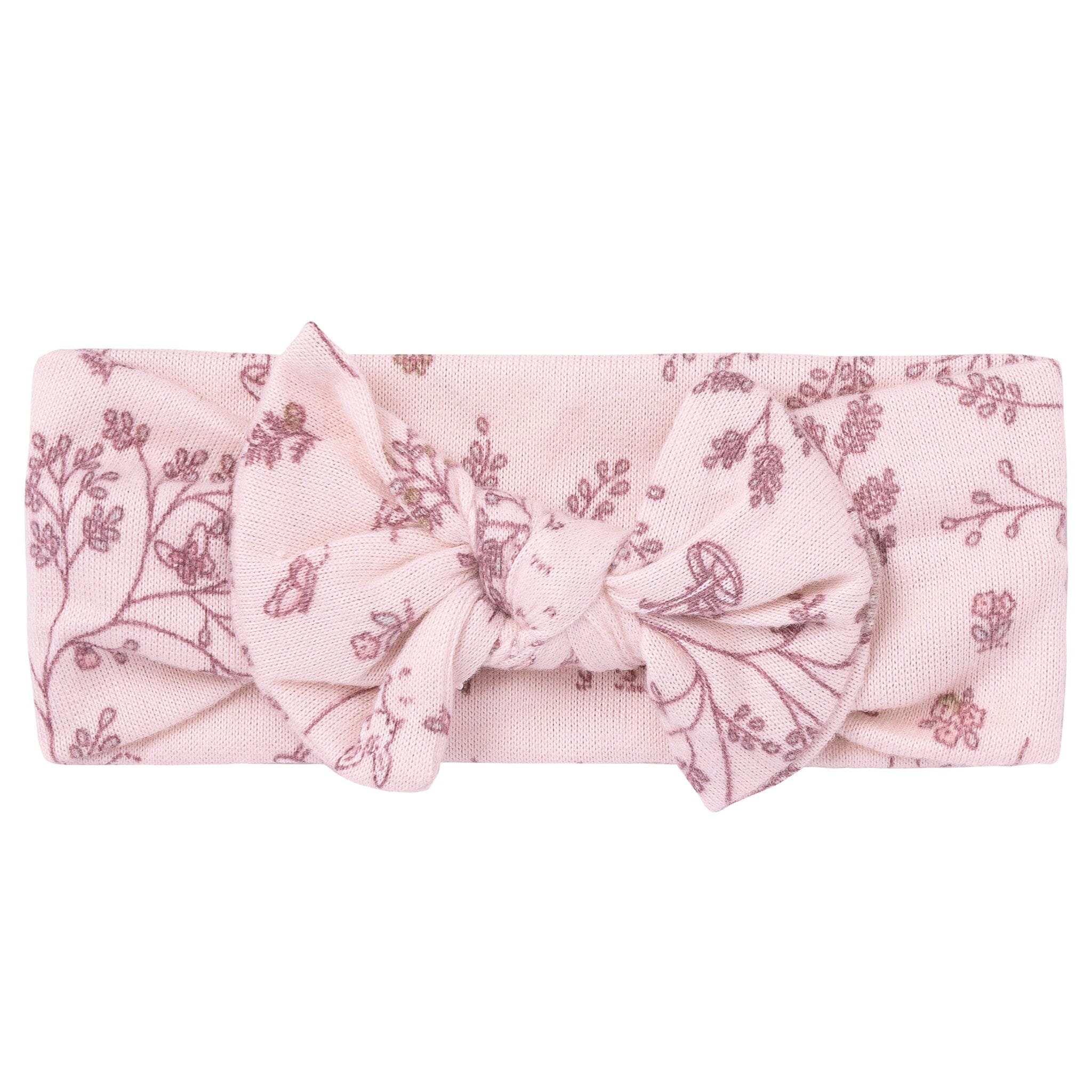 2-Piece Baby Girls Deer Swaddle Blanket and Headband Set-Gerber Childrenswear Wholesale