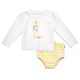 CASE of 2-Piece Baby Girls Fruit Rashguard Set-Gerber Childrenswear Wholesale
