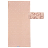 2-Piece Baby Girls Pear Floral Swaddle and Headband Set-Gerber Childrenswear Wholesale