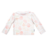 CASE of 2-Piece Baby Girls Shells Rashguard Set-Gerber Childrenswear Wholesale