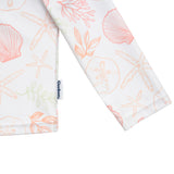 CASE of 2-Piece Baby Girls Shells Rashguard Set-Gerber Childrenswear Wholesale
