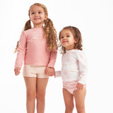 CASE of 2-Piece Baby Girls Shells Rashguard Set-Gerber Childrenswear Wholesale