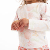 CASE of 2-Piece Baby Girls Shells Rashguard Set-Gerber Childrenswear Wholesale
