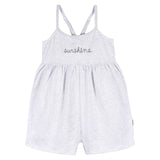 CASE of 2-Piece Toddler Girls Lt Grey Heather/Sand Dollars Romper-Gerber Childrenswear Wholesale
