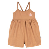 CASE of 2-Piece Toddler Girls Rust/Floral Romper-Gerber Childrenswear Wholesale