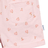 CASE of 2-Piece Toddler Girls Rust/Floral Romper-Gerber Childrenswear Wholesale
