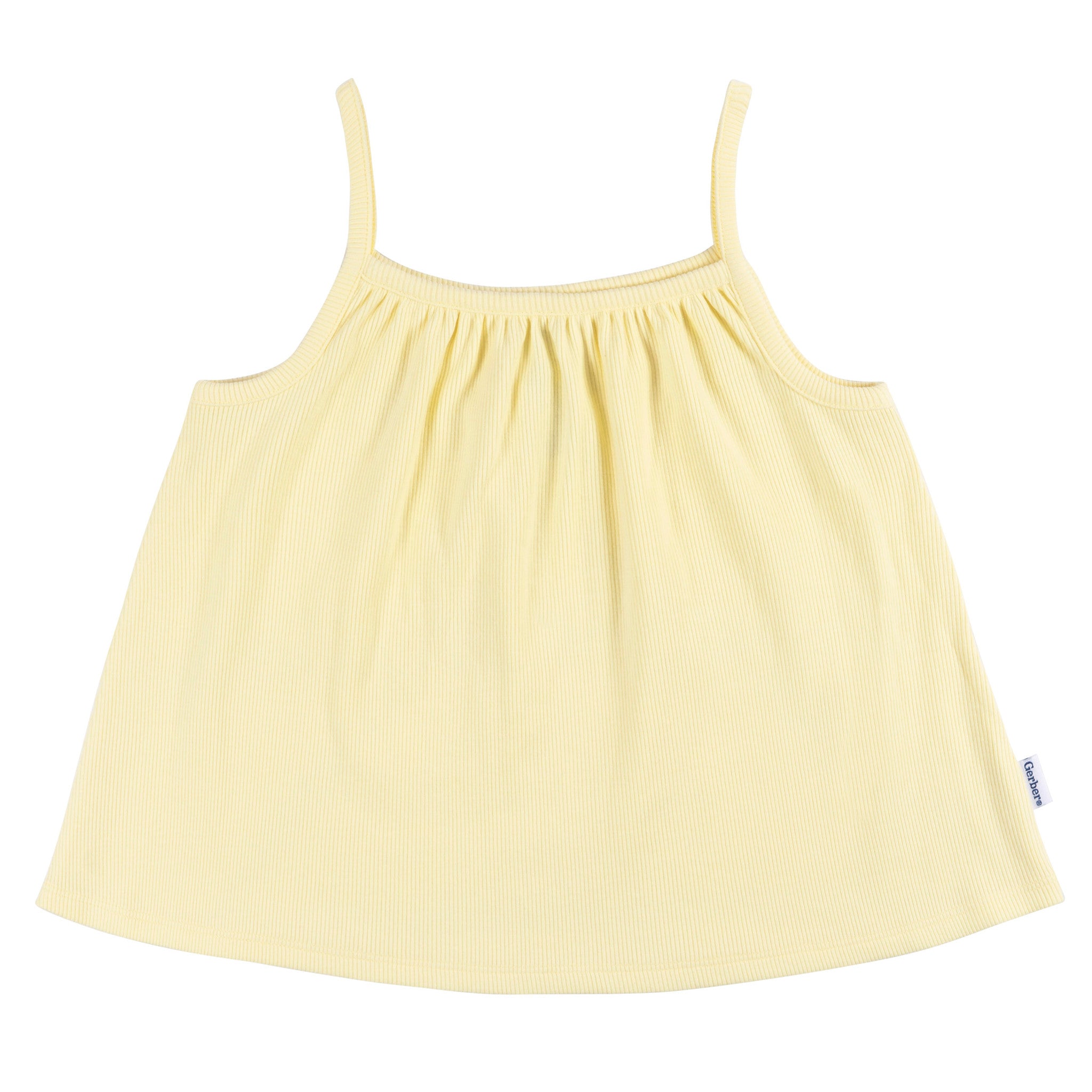 CASE of 2-Piece Toddler Girls Yellow Shirt & Shorts Set-Gerber Childrenswear Wholesale