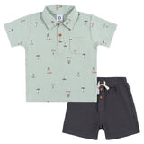 CASE of 2-Piece Toddler Boys Sea Scene Shirt & Shorts Set-Gerber Childrenswear Wholesale