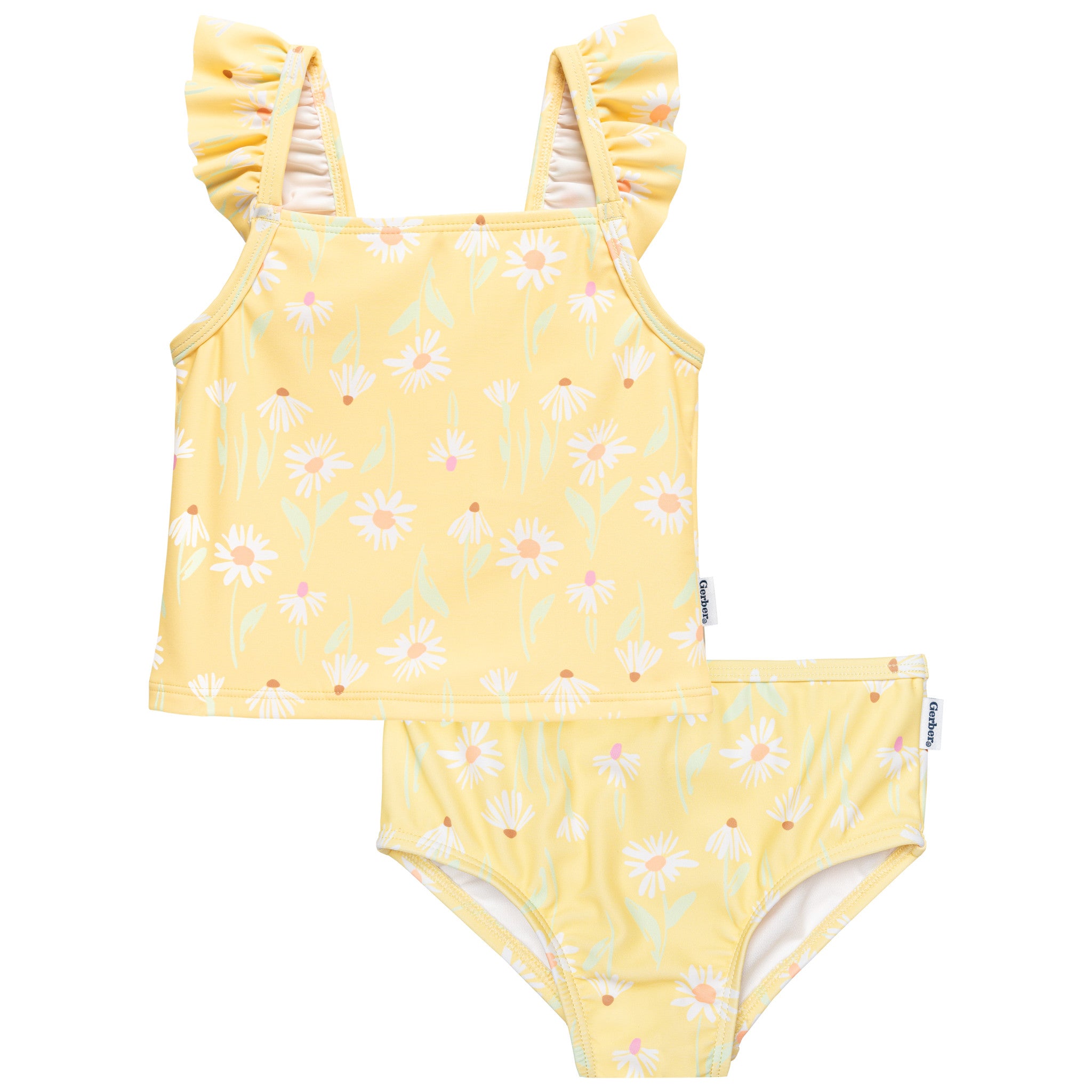 CASE of 2-Piece Toddler Girls Daises Swimsuit-Gerber Childrenswear Wholesale